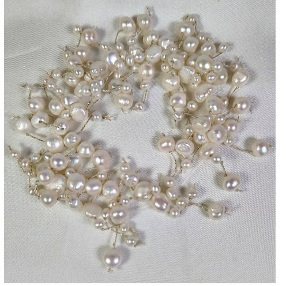 Chunky Cultured Freshwater Pearl Fringe Strand Bracelet